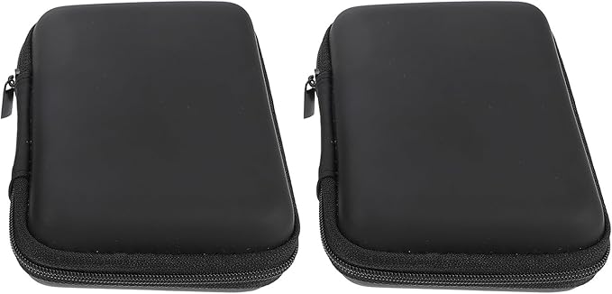 2pcs Travel Gadget Bag Compact Shockproof Electronic Accessories Organizer Pouch for Cable Charger Power Bank Earphones Storage