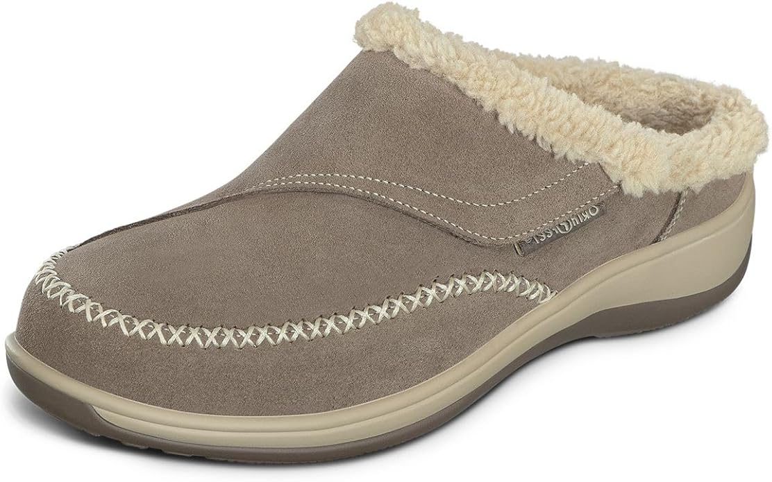 Orthofeet Women's Orthopedic Faux Fur Lined Charlotte Slippers