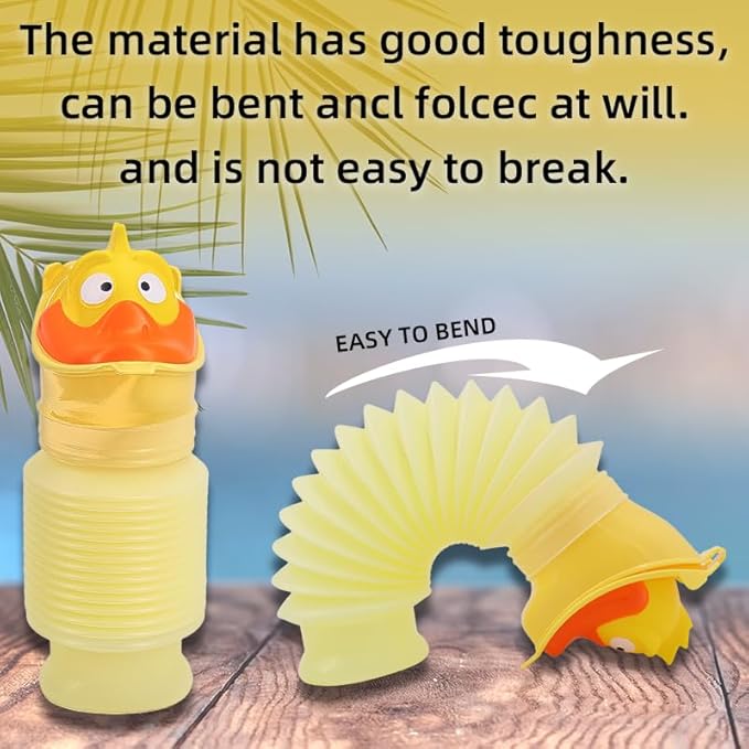 Pee Bottles for Kids Boys Men Women, Adjustable Emergency Urinal 750ml, Portable Leakproof Pocket Toilet for Car, Travel Urinals, Collapsible Urinals Mini Mobile Toilet Potty,1 PCS(Yellow)