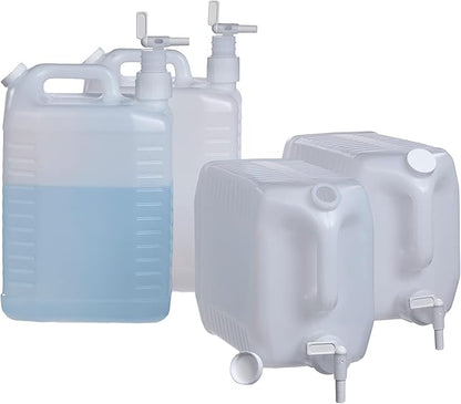 2.5 Gallon Plastic Dispenser Carboy & Spigot - 4 Pack