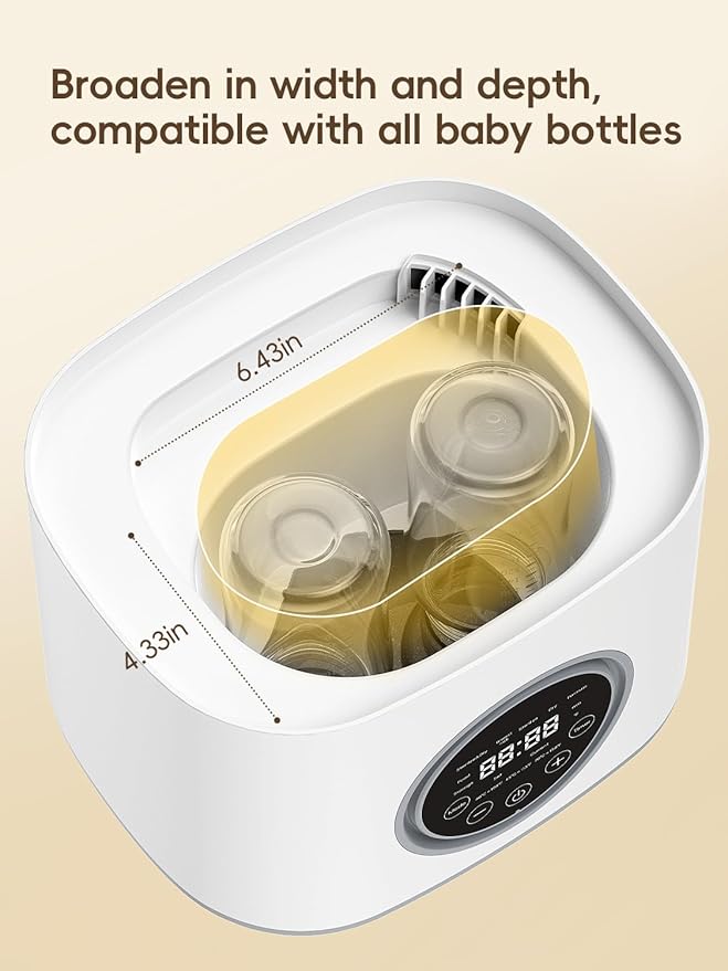 Bottle Sterilizer and Dryer, Felizbebe Large Capacity Steam Baby Bottle Sterilizer, Esterilizador de Biberones, Sterilizer for Bottles, Pacifiers, Pump Parts, Touch Screen & Auto-Off