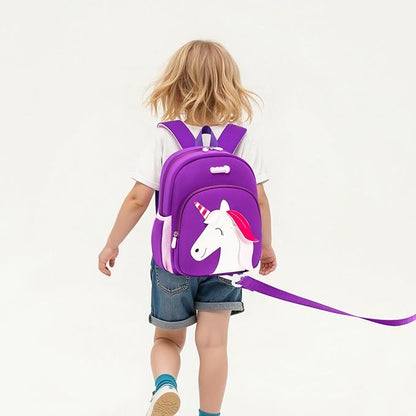 Padgene Toddler Harness Backpacks Safety Leash Kids Anti Lost Kindergarten Preschool Backpack Neoprene Lightweight Animal Schoolbag 3D Cartoon Dinasour Mini Travel Bag for Boys Girls Ages 3-5