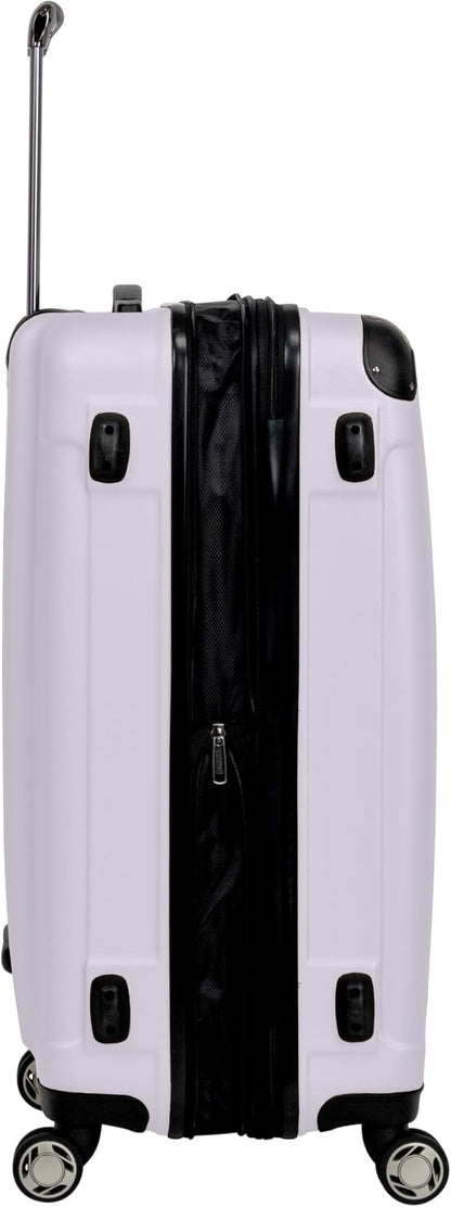 Kenneth Cole REACTION Renegade Luggage Expandable 8-Wheel Spinner Lightweight Hardside Suitcase, Orchid Ice, 28-Inch Checked