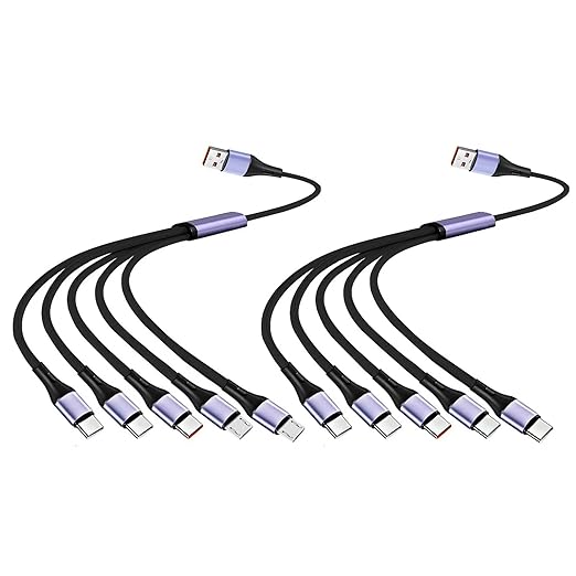 Nylon Braided 66W USB Charging Cord Nylon Metal Charges Supports Fast On Type C Connector for Multiple Devices Phone Cable