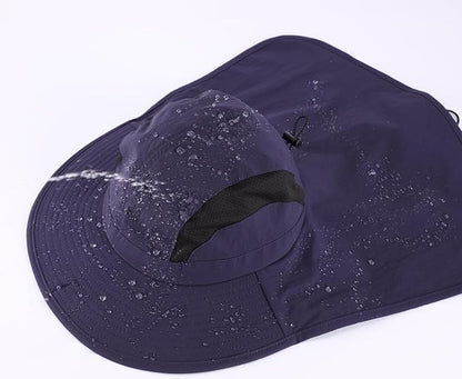 Home Prefer UPF 50+ Sun Hats for Men Women Wide Brim Fishing Hat with Neck Flap UV Protection Sunblock Safari Bucket Hat