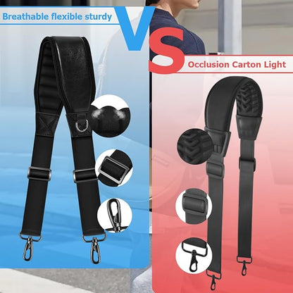ZINMARK Shoulder Strap 79" with Fixed Pad and Dual Balance Buckles and Swivel Metal Hooks for Travel Bag and Most Bags
