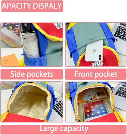 Toddler Backpack for Boys and Girls Age 3+, Lightweight Small Kids School Bag for Kindergarten, Daycare, Travel (Red)