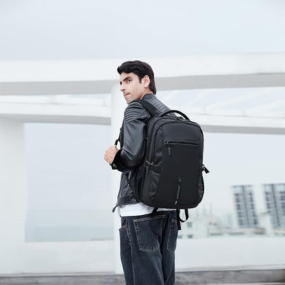 ARCTIC HUNTER AH Business Laptop Backpack for Men Work Commuting, 30L Large Travel Carry On Backpack Flight Approved for Airplane, Professional Adult College Backpacks Casual Daypack, Black
