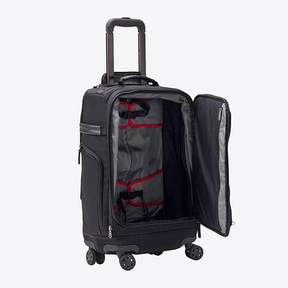 Trilogy Modular System I Modular 4-wheel spinner carry-on, with two zip-off bags! All 3 are Expandable! You get 3 bags in 1! Mix and match; take apart to fit crowded airplane spaces (Black)