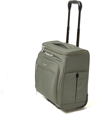 Baggallini Expandable Underseat Carry-On - Lightweight Travel Luggage Carry On Weekender with Wheels