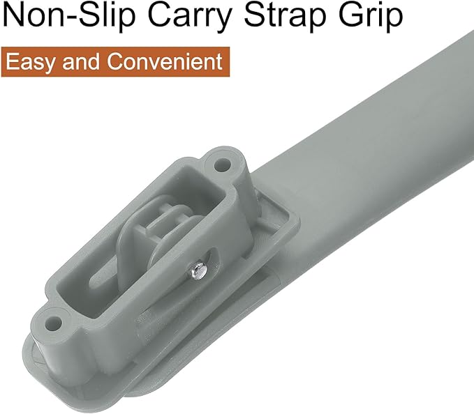 uxcell 2 Pcs Luggage Handle Replacement 8.5 Inch Suitcase Handle Carry Strap Plastic Pull Handle Grip Luggage Replacement Parts with Screws for Suitcase Box Luggage Case, Silver Grey
