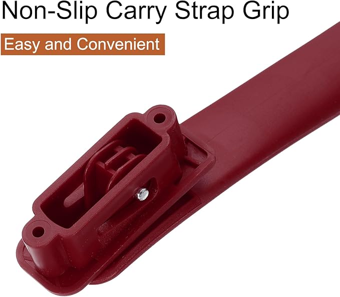 uxcell 2 Pcs Luggage Handle Replacement 8.5 Inch Suitcase Handle Carry Strap Plastic Pull Handle Grip Luggage Replacement Parts with Screws for Suitcase Box Luggage Case, Burgundy