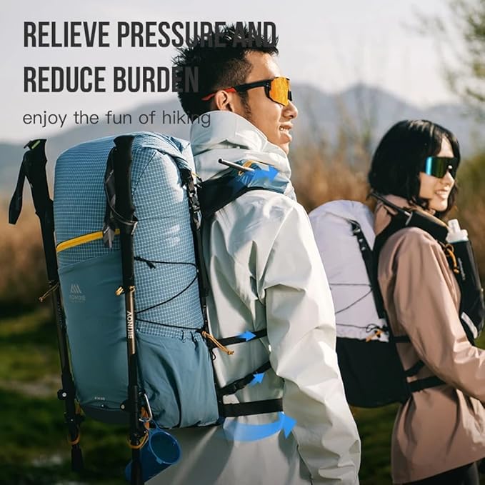 AONIJIE 30L Lightweight Hiking Backpack Waterproof Hiking Bag For Men Women Trail Running Camping Backpack Daypack (Military Green)