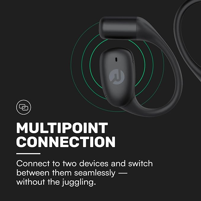 Raycon Essential Open Earbuds – True Wireless Open Ear Bluetooth 6.0 Headphones, Ultra-Lightweight, Comfort Hook Design, IPX4 Water Resistant, 36 Hours of Battery Life (Mint)