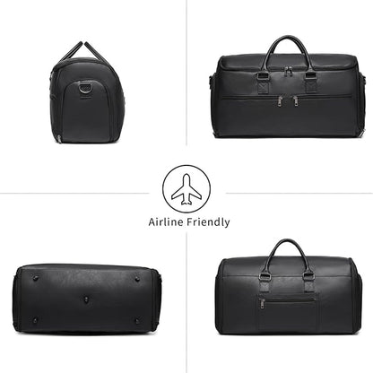 Carry On Garment Bag for Travel, Convertible Travel Garment Bag for Men Women, 2 in 1 Hanging Suitcase Suit Business Travel Bag