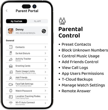 TickTalk5 Smart Watch for Kids with GPS Tracker, Video Calling, Texting, and Parental App, 4G Smartwatch with Free Music, Phone Calls, and Reminders for Kids Ages 3-12