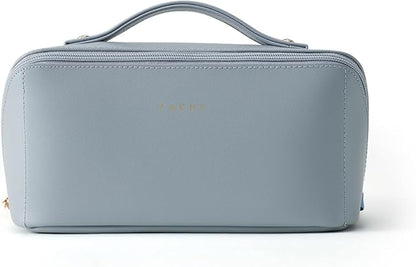 EACHY Travel Makeup Bag,Large Capacity Cosmetic Bags for Women,Waterproof Portable Pouch Open Flat Toiletry Bag Pattern Makeup Bag