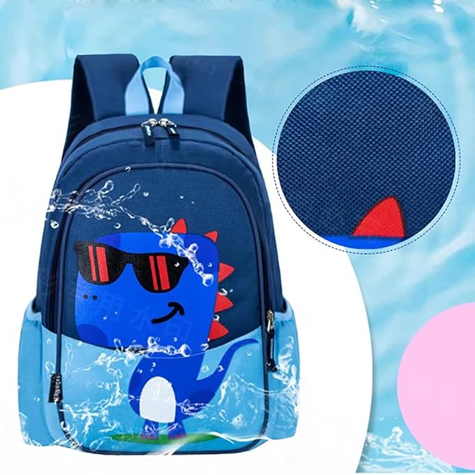 11 Inch Kids Small Toddler Preschool Travel Backpack Cool Cute Cartoon Daypack （Dinosaur Blue）