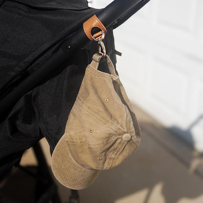 BAREFOOT CARIBOU Hat Clip for Travel, Hands-Free Bag, Backpack, Purse, and Hiking Gear Clip-on Holder Strap for Baseball, Snapback, and Ponytail Caps