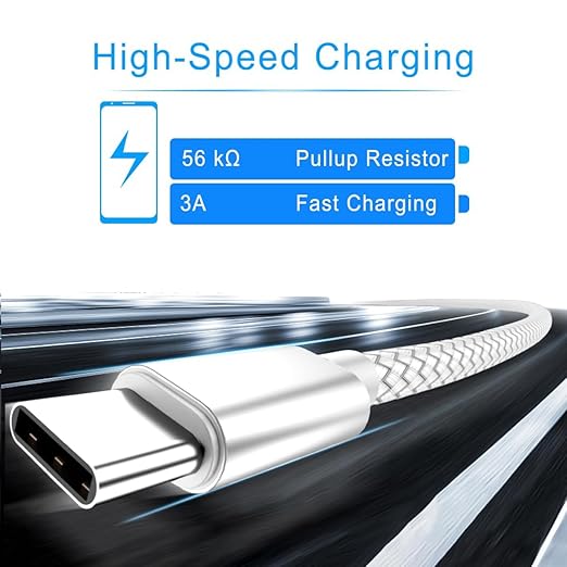 Basesailor USB Type C Charger Cable 1FT 2 Pack,Car Charging Cord for New iPhone 17 16 15 Pro Max Plus 2023,Samsung Galaxy S10 S10E 10E S20 FE S23 S22 Plus Ultra,A51 A52 A53,Google Pixel 9 pro 8 7 XL