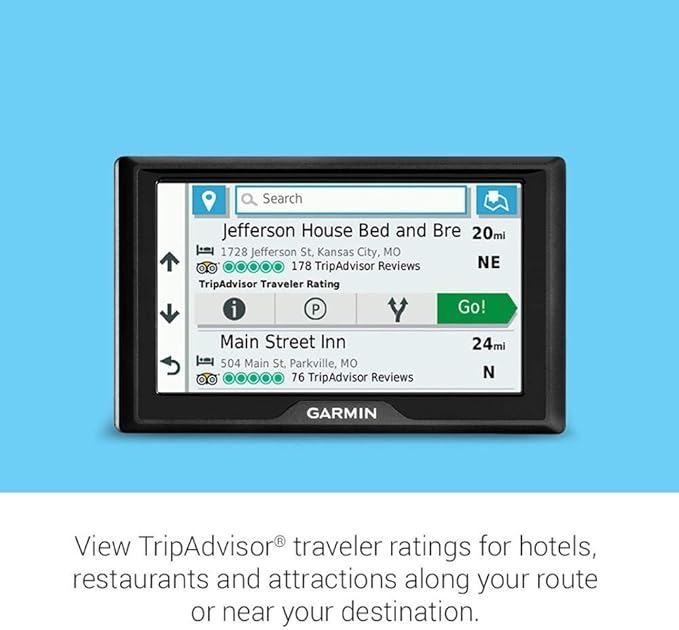 Garmin Drive 52, GPS Navigator with 5 inch Display, Simple On-Screen Menus and Easy-to-See Maps (Renewed)