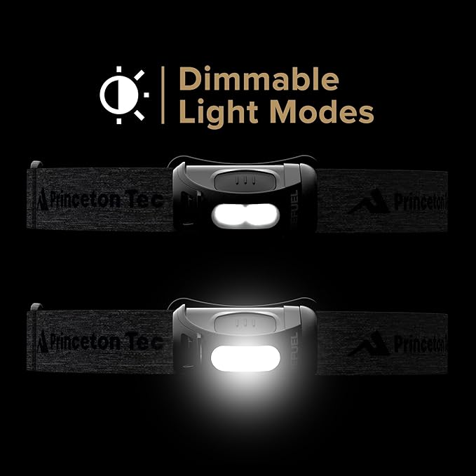 Princeton Tec Refuel 300 Headlamps, White Led, 300 Lumens, Black/Dark Gray, RF23-BK/DK