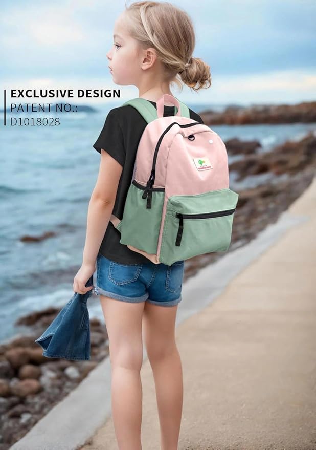 Kids Backpacks For Girls Boys, Backpack Kindergarten Elementary School, Bookbag Backpack For Kids, For School & Travel, Large, K-rose-lemonade- L