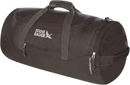 Eddie Bauer Stowaway Packable Duffel Bag | Travel | Foldable | Lightweight | Durable | Ripstop Polyester