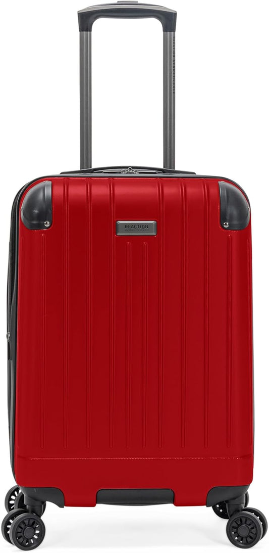 Flying Axis Collection Lightweight Hardside Expandable 8-Wheel Spinner Luggage, Cherry Red, 20-Inch Checked