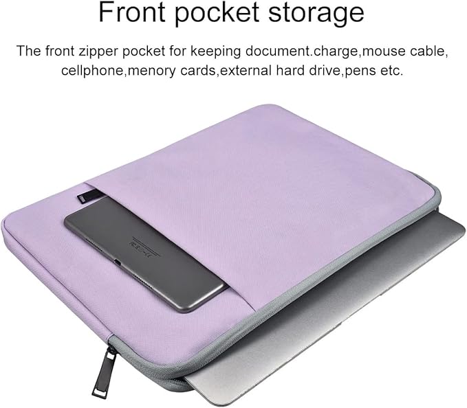 15.6 16 inch Laptop Case Sleeve for HP 15.6 Laptop, HP Victus 15.6 16.1 Pavilion 15, Lenovo Yoga 7i 16/Ideapad Pro 16/Legion Pro 16, DELL XPS 17, Acer Aspire 15 Computer Bag(Purple)