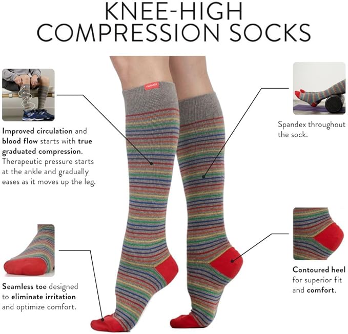 VIM & VIGR Cotton Graduated Compression Socks