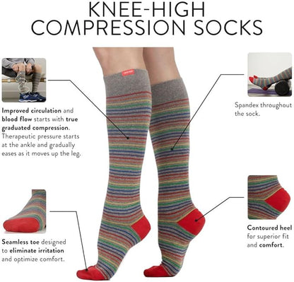 VIM & VIGR Cotton Graduated Compression Socks