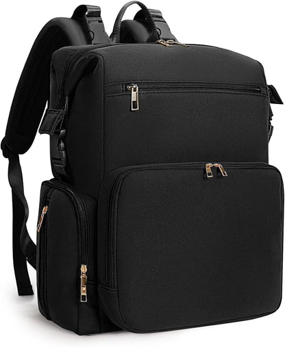 CEI-CEI Neoprene Diaper Bag Backpack Large Newborn Baby Maternity Bags Waterproof Travel Backpack for Mom Dad with Insulated Pockets,Changing Pad
