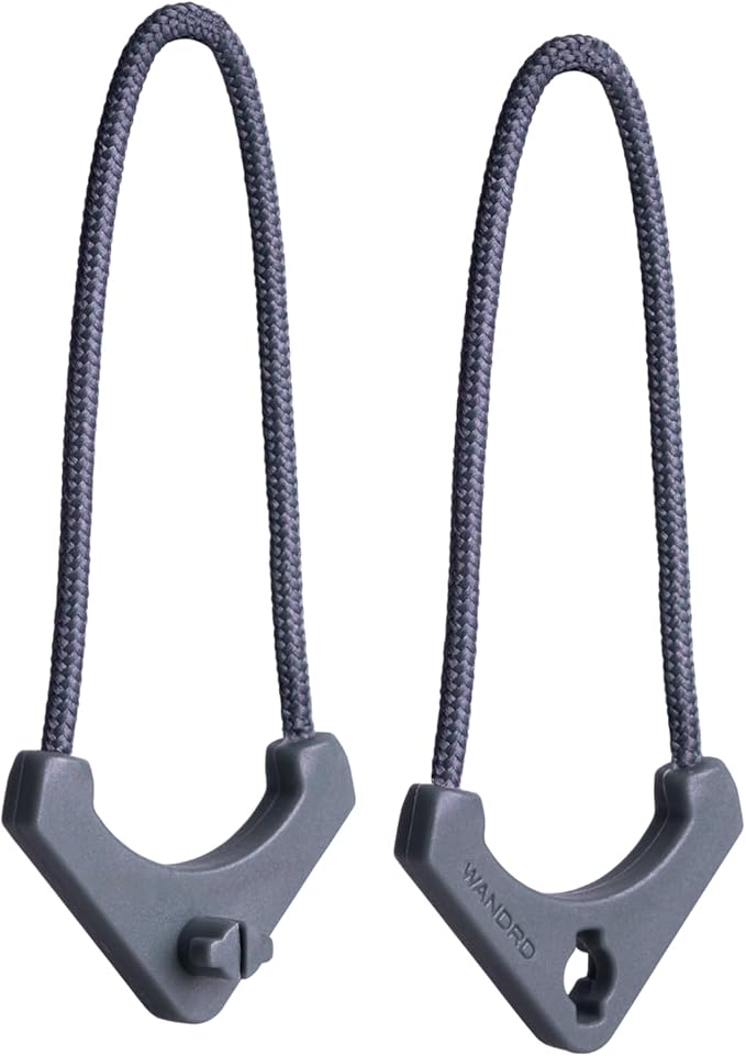 WANDRD Worryless™ Locking Zipper Pullers - Secure Your Travel Essentials - Zipper Locks for Travel Gear (Aegean Blue)