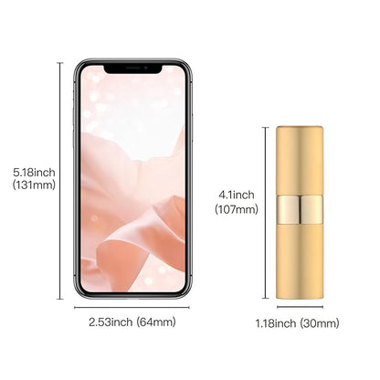 Perfume Travel Refillable Atomizer Bottle: Cologne Spray Mini for Refill - Empty Fragrance Sprayer for Men - Large Size 20ML Black