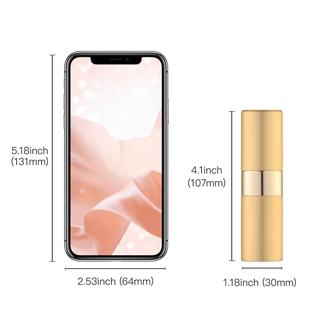Perfume Travel Refillable Atomizer Bottle: Cologne Spray Mini for Refill - Empty Fragrance Sprayer for Men - Large Size 20ML