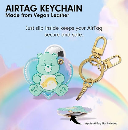 Sonix x Care Bears Keychain Case Compatible with Apple AirTag | Protective AirTag Cover Keychain Charm | Green Wish Bear