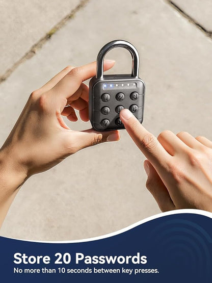 NexusLab Combination Lock, Digital Lock & Gym Locker Lock: IP67 Rated, Corrosion-Resistant Zinc Alloy, Anti-Corrosion, for Gym/School/Travel, Privacy Safe, Supports (Manual)