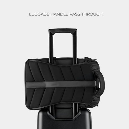 NOMATIC 20L Travel Pack - Water Resistant Laptop Bag - TSA-Ready Expandable Backpack (Black)