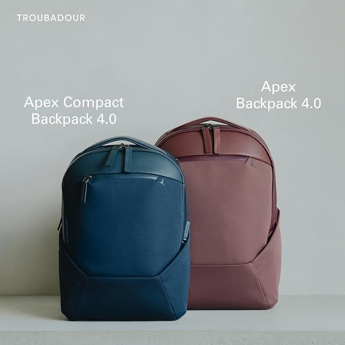 Troubadour Apex 4.0-22L Premium Laptop Backpack - Ergonomic & Water Resistant - Designed for Work and Travel - Basalt