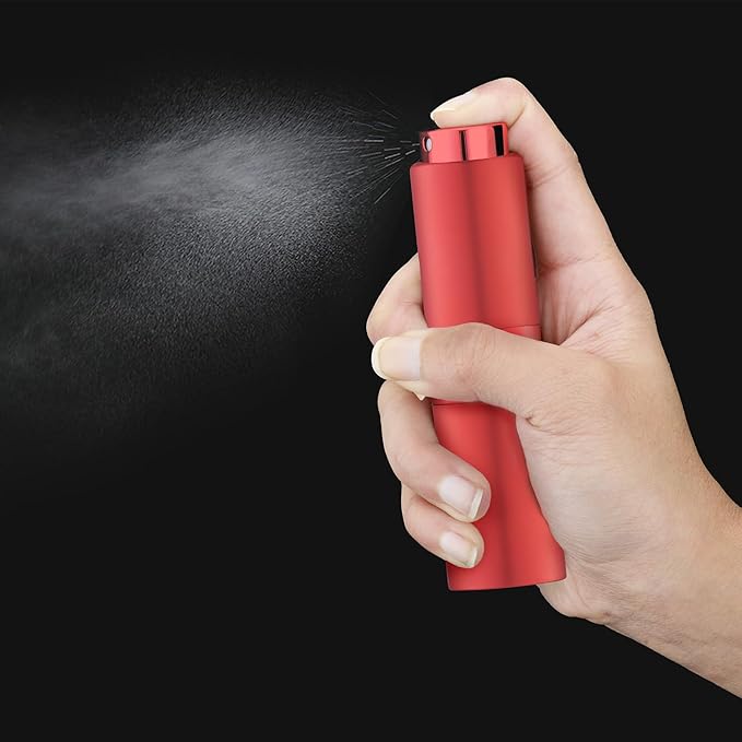 Perfume Travel Refillable Atomizer Bottle: Cologne Spray Mini for Refill - Empty Fragrance Sprayer for Men - Large Size 20ML Red