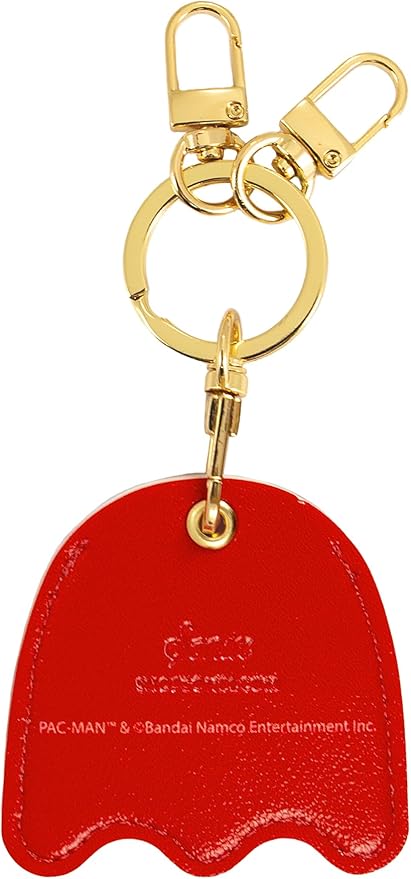 Sonix Keychain Case Compatible with Apple AirTag | Protective AirTag Cover Keychain Charm | Pac-Man Classic - Blinky (Red)