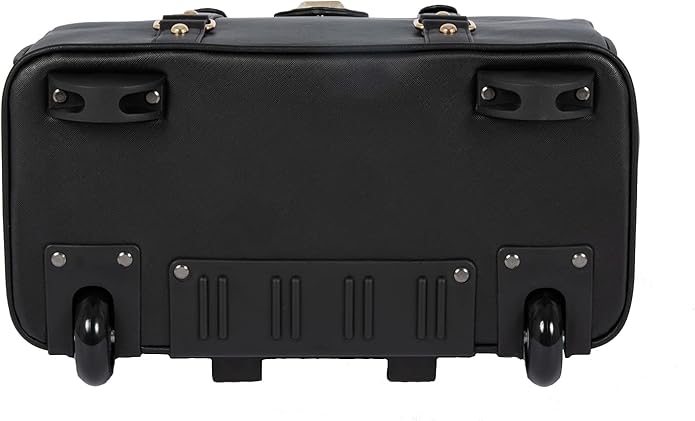 JKM & Company Rolling Laptop Bag for Women | Designer Wheeled Briefcase | Fits 13-17" Laptops | Office Travel Computer Case