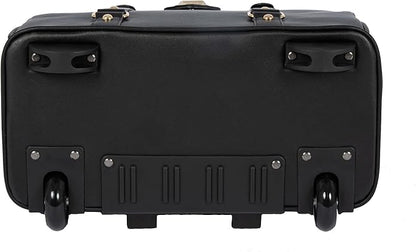JKM & Company Rolling Laptop Bag for Women | Designer Wheeled Briefcase | Fits 13-17" Laptops | Office Travel Computer Case