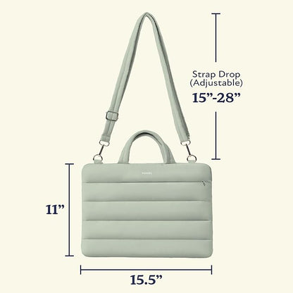 Vandel 15-16 inch Laptop Carrying Case Sleeve with Strap, Shoulder Bag with Handle, 16 in Laptop Computer Bag for Women, MacBook Air 15 Inch Carrying Case, MacBook Pro 16, 15.6 in HP, Dell Messenger