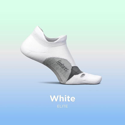 Feetures Elite Light Cushion No Show Tab Athletic Ankle Socks - Sport Sock with Targeted Compression