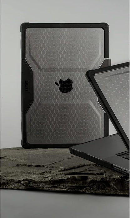 URBAN ARMOR GEAR UAG Designed for MacBook Pro 14 inch Case 2025 M5, 2021-2024 M4/M4 Pro/M4 Max A3434 A3112 A3401 A3185 A2918 A2992 Rugged Military Grade Plyo Laptop Cover, Translucent Clear Ice