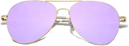 SOJOS Classic Aviator Sunglasses for Women Men Metal Frame Spring Hinges SJ1030