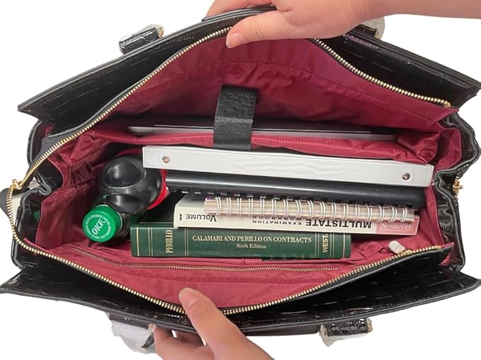JKM & Company Rolling Laptop Bag for Women | Designer Wheeled Briefcase | Fits 13-17" Laptops | Office Travel Computer Case