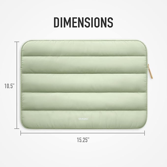 Vandel Portable Electronic Device Cover, Laptop Sleeve 15-16 Inch for Women and Men, Compatible with MacBook Pro, HP, Dell, Asus, Lenovo, Protective but Soft, Fits in Your Bag, Unique Puffy Design